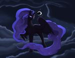  arareroll equine female feral friendship_is_magic horn horse mammal my_little_pony nightmare_moon_(mlp) pony solo winged_unicorn wings 