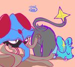  female male nintendo pcred566 penetration pink_background plain_background pok&#233;mon pok&eacute;mon pussy pussy_juice sex shinx straight tentacles tentacruel vaginal vaginal_penetration video_games 