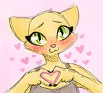  &lt;3 :3 cat cute feline female katia_managan khajiit looking_at_viewer loveheart mammal prequel solo the_elder_scrolls video_games 