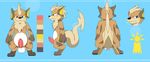  barefoot growlchu growlithe hybrid kinggamekeeper male model_sheet nintendo nude penis pok&#233;mon pok&eacute;mon raichu redemption3445 refrence solo video_games 