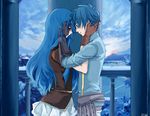  1boy 1girl blue_eyes blue_hair eirika ephraim fire_emblem fire_emblem:_seima_no_kouseki long_hair nintendo 