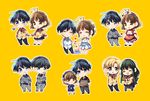  6+boys chibi clannad dango_daikazoku furukawa_nagisa hikarizaka_private_high_school_uniform ibuki_fuuko jumpsuit multiple_boys multiple_girls multiple_persona okazaki_tomoya okazaki_ushio school_uniform serafuku starfish sunohara_youhei takumi_(scya) waitress yoshino_yuusuke 