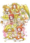  blonde_hair bow choker color_connection cure_lemonade cure_muse_(yellow) cure_peace cure_pine cure_rouge cure_sunny cure_sunshine drill_hair earrings fresh_precure! hair_bow hair_flaps heart heartcatch_precure! hino_akane_(smile_precure!) jewelry kasugano_urara_(yes!_precure_5) kise_yayoi long_hair magical_girl mashuu_masaki multiple_girls myoudouin_itsuki natsuki_rin orange_choker ponytail precure red_eyes red_hair ribbon shirabe_ako short_hair shorts shorts_under_skirt skirt smile smile_precure! suite_precure twin_drills twintails v yamabuki_inori yellow yellow_bow yellow_choker yellow_eyes yellow_shorts yellow_skirt yes!_precure_5 yes!_precure_5_gogo! 