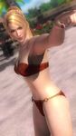  1girl 3d beach blonde_hair bouncing_breasts breasts dead_or_alive dead_or_alive_5 ponytail sarah_bryant screencap tecmo virtua_fighter 
