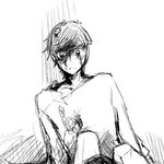  bad_id bad_pixiv_id blood bloody_tears character_request collarbone constricted_pupils greyscale hongcha_(roels) long_sleeves lowres male_focus monochrome scp_foundation simple_background sitting sketch solo surprised sweater white_background wide-eyed 