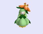  animated blink female lilligant nintendo orange_eyes plain_background pok&#233;mon pok&eacute;mon solo video_games white_background 