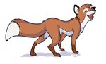  ambiguous_gender canine feral fox mammal plain_background solo tuke white_background 