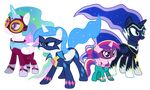  absurd_res alpha_channel equine female feral friendship_is_magic group hi_res horn horse magister39 mammal my_little_pony original_character pony princess_cadance_(mlp) princess_celestia_(mlp) princess_luna_(mlp) winged_unicorn wings 