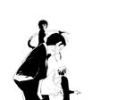  35_(pixiv) black_hair male monochrome short_hair white 