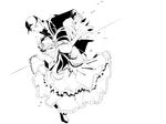  35_(pixiv) chain dress hat headdress iori_junpei long_hair male monochrome persona persona_3 short_hair weapon white yoshino_chidori 