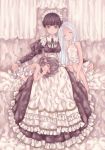  3girls ange_d&#039;erlanger dress granblue_fantasy maid minigob mugikum0 multiple_girls pinafore_dress victorian_maid 