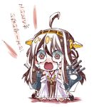  ahoge bad_id bad_pixiv_id bare_shoulders brown_hair crying crying_with_eyes_open detached_sleeves double_bun hairband headgear japanese_clothes kantai_collection kongou_(kantai_collection) long_hair ninomae nontraditional_miko solo tears translated 