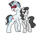  equine eyewear female friendship_is_magic glasses hair horn horse kilala97 male mammal my_little_pony original_character pony smile two_tone_hair unicorn 