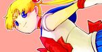  azuma_yukihiko back_bow bad_id bad_pixiv_id bishoujo_senshi_sailor_moon blonde_hair blue_eyes blue_sailor_collar blush bow choker double_bun dutch_angle earrings elbow_gloves gloves jewelry long_hair magical_girl red_bow red_choker sailor_collar sailor_moon sailor_senshi_uniform simple_background solo tiara tsukino_usagi twintails upper_body 