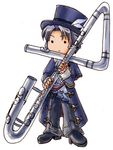  bass_flute chibi flute frederic_chopin fuju instrument lowres male_focus solo trusty_bell 