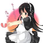  akiyama_mio alternate_costume bad_id bad_pixiv_id black_hair broken_heart enmaided failure hase_neet heart k-on! long_hair maid moe_moe_kyun! solo you're_doing_it_wrong 