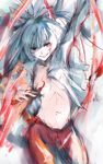  bangs fujiwara_no_mokou nokishita open_clothes open_shirt shirt sketch solo touhou 