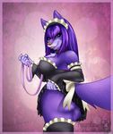  collar invalid_tag leash maid maid_uniform mammal outfit popcornpanic ruffles walking wolf 