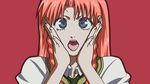  :p blue_eyes dr765 hands_on_own_face hong_meiling joshi_kousei looking_at_viewer parody red_hair solo tongue tongue_out touhou 