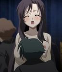  1girl 2boys ashikaga_yuuki breast_grab breasts cross_days grabbing huge_breasts itou_makoto katsura_kotonoha multiple_boys 