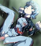  blue_eyes blue_hair breasts censored clothed_sex cum cum_on_body cum_on_lower_body cum_on_upper_body ekuryua empty_eyes rape seikai_no_senki sex spread_legs 