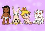  artiecanvas aryll baby canine child crown cub diaper fox gingitsune haru human lilo lilo_and_stitch mammal mario_bros navel nintendo princess_peach the_legend_of_zelda topless video_games young 