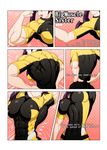  araragi_karen bakemonogatari bodysuit breasts comic covered_nipples engrish flexing growth highres large_breasts monogatari_(series) muscle muscular_female pose ranguage ren_(tainca2000) spandex 