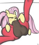  balls big_balls big_macintosh_(mlp) blush colored deep_throat duo equine eyes_closed fellatio female feral fluttershy_(mlp) friendship_is_magic fur hair long_hair lying male mammal mostazathy my_little_pony on_back one_leg_up oral oral_sex penis pink_hair plain_background red_fur runnerman360 sex spread_legs spreading straight tears vein white_background yellow_fur 