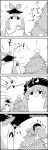  /\/\/\ 4koma arms_up bauble bow christmas_tree climbing comic commentary_request crescent emphasis_lines ex-keine greyscale hat hat_bow highres holding horn junko_(touhou) kamishirasawa_keine long_hair monochrome multicolored_hair pom_pom_(clothes) smile star tani_takeshi touhou transformation translation_request two-tone_hair yukkuri_shiteitte_ne 