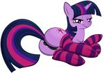  anus camel_toe cutie_mark equine female friendship_is_magic fur hair horn horse junglepony mammal my_little_pony nude pony purple_eyes purple_fur purple_hair pussy socks solo twilight_sparkle_(mlp) unicorn 