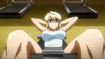  1girl animated animated_gif blonde_hair breasts exercise freezing_(series) large_breasts long_hair pov satellizer_el_bridget situp solo spread_legs sweat 