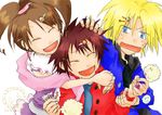  1girl 2boys amano_nene aonuma_kiriha digimon digimon_xros_wars kudou_taiki multiple_boys 