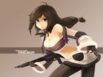  bad_id bad_pixiv_id blue_eyes breasts character_name cleavage copyright_name gloves gun gunslinger large_breasts long_hair low-tied_long_hair meimone ragnarok_online weapon 