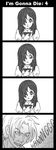  1girl 4koma blush cardiac_arrest comic english greyscale hair_over_one_eye ikezawa_hanako katawa_shoujo monochrome nakai_hisao pimmy puffy_sleeves scar silent_comic so_moe_i'm_gonna_die! 