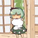  black_hairband chibi ghost hairband hitodama inishie konpaku_youmu konpaku_youmu_(ghost) lowres short_hair solo touhou 