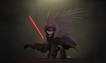  boots cloak dark equine evil female friendship_is_magic fur hair horn horse lightsaber mammal my_little_pony ncmares pony princess purple_eyes purple_fur purple_hair robes royalty sith solo star_wars twilight_sparkle_(mlp) weapon winged_unicorn wings 