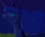  equine female feral friendship_is_magic goattrain horn horse mammal my_little_pony pony princess_luna_(mlp) solo winged_unicorn wings 