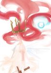  bad_id bad_pixiv_id child_of_light_(game) crown gloves igniculus long_hair maruco pink_eyes pink_hair princess_aurora solo sword weapon 