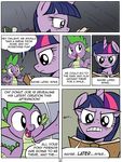  absurd_res angry annoyed book comic dialog dragon english_text equine female friendship_is_magic fur hair hi_res horn horse male mammal multi-colored_hair my_little_pony open_mouth pony princess purple_eyes purple_fur purple_hair reading redapropos royalty smile spike_(mlp) teeth text twilight_sparkle_(mlp) winged_unicorn wings 