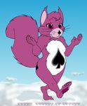 &#9824; &spades; anthro care_bears cloud cybercorn_entropic female fur mammal parody purple_eyes purple_fur rodent squirrel 