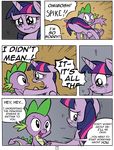  2014 absurd_res comic crying dialog dragon english_text equine female friendship_is_magic fur hair hi_res horn horse male mammal my_little_pony open_mouth pony princess purple_fur purple_hair redapropos royalty sleeping spike_(mlp) tears text twilight_sparkle_(mlp) winged_unicorn wings 