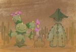  bad_pixiv_id cacturne cactus desert dugtrio gen_1_pokemon gen_3_pokemon gen_5_pokemon maractus massurutadano no_humans pokemon pokemon_(creature) 