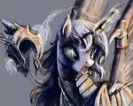  equine female feral friendship_is_magic helmet horn horse mammal my_little_pony pony princess_luna_(mlp) silfoe skull solo winged_unicorn wings 