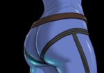  ass ass_focus belt black_background bodysuit close-up descch niimi_kaoru simple_background solo uchuu_senkan_yamato uchuu_senkan_yamato_2199 