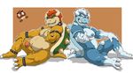  anthro balls barefoot beckoning biceps big_nipples bowser chubby claws collar cum cumshot dragon duo erection forefinger glowing goomba grin griz_urso hand_on_knee hi_res humanoid_penis koopa looking_at_viewer male manly mario_bros muscles navel nintendo nipples nokamarau nude orgasm overweight paws pecs penis pose rape_face reptile scalie shell sitting spikes spread_legs spreading standing toe_claws turtle vein veiny_penis video_games 
