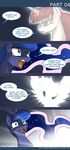  blue_eyes blue_fur blue_hair dialog english_text equine feather female friendship_is_magic fur hair horn john_joseco lauren_faust mammal my_little_pony open_mouth princess_luna_(mlp) red_hair tears text winged_unicorn wings 