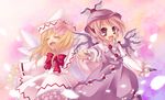  animal_ears bad_id bad_pixiv_id dress fang fingernails happy hat kaza lily_white long_fingernails multiple_girls mystia_lorelei touhou wings 