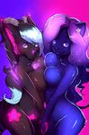  anthro breast_squish breasts duo feline female lesbian looking_at_viewer mammal naomy nude pussy smile 