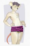  bulge clothing ducky duo macro male mammal micro mouse rodent shorts topless 