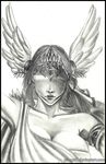  armpits breasts cleavage elysium head_wings huge_breasts mask soulcalibur soulcalibur_v 